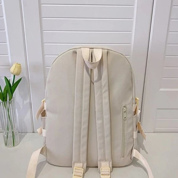 Letter Patch & Release Buckle Decor Functional Backpack main image 4